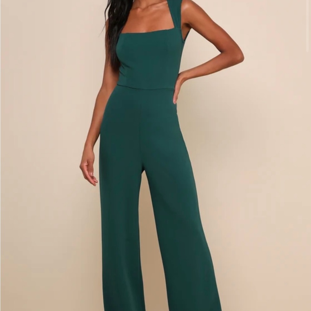 Lulu’s Elegant Green Jumpsuit